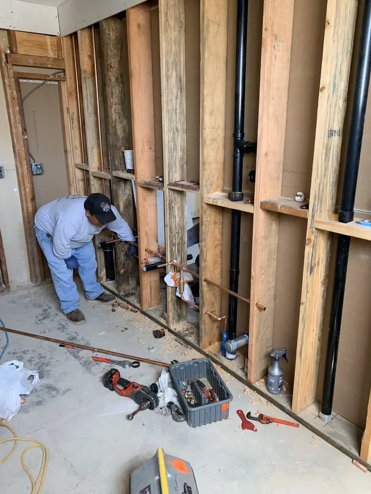 Commercial rough-in plumbing for Trenchless Sewer Repair in Cypress Bend